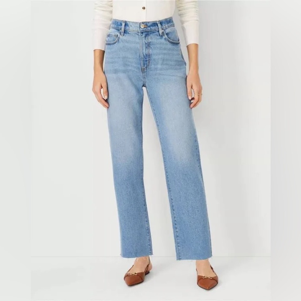 Ann Taylor high rise fresh cut straight jeans
